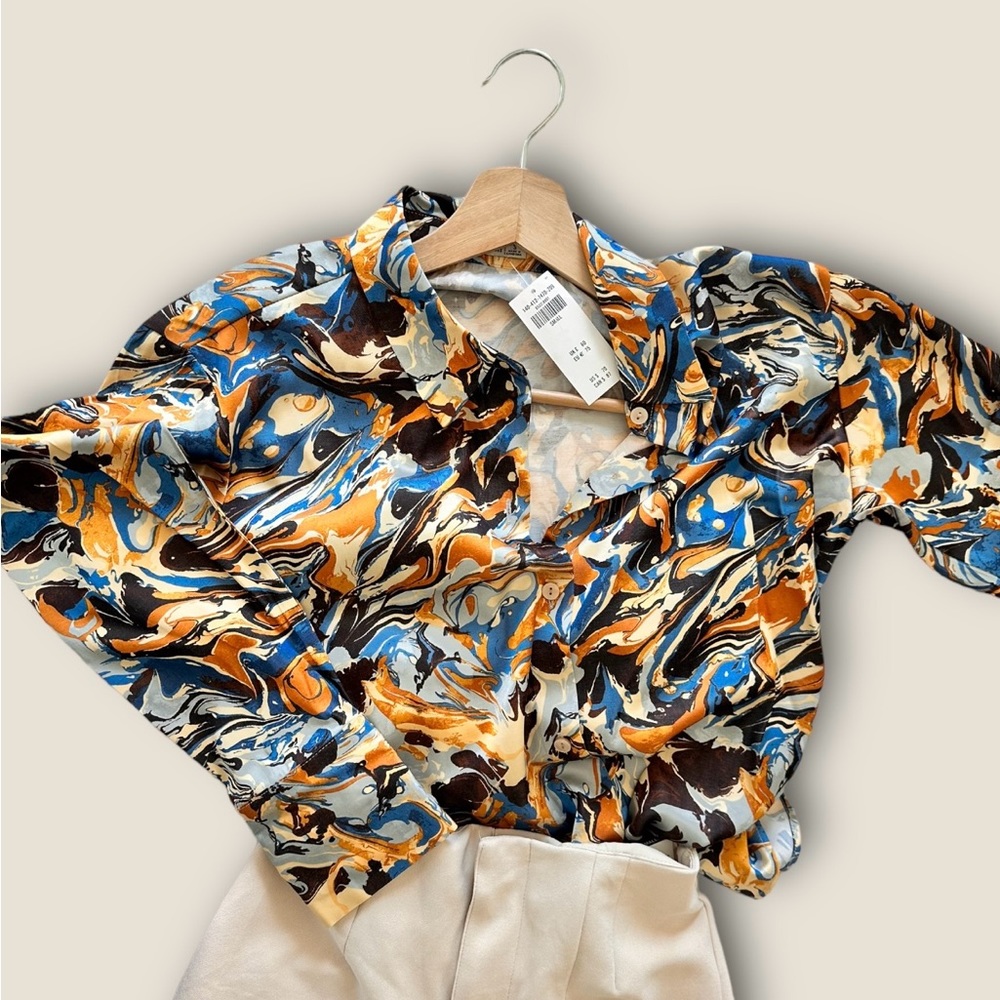 NWT A&F silky blouse